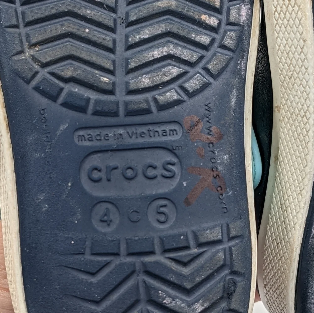 Crocs Blue Sandal Water Shoe 4T 5T